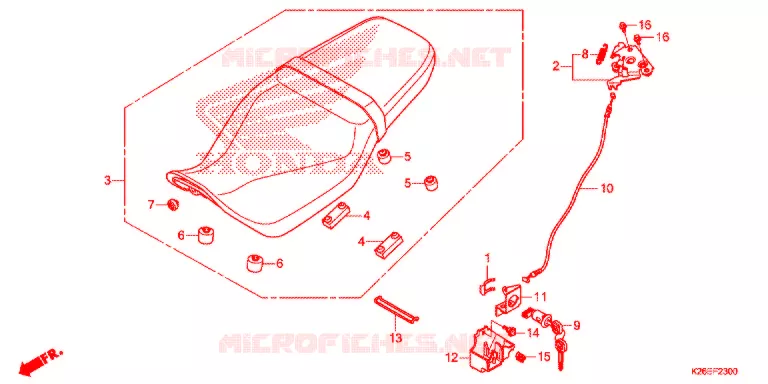 SEDILE SINGOLO(2) Honda MOTO 125 MSX 2018  MSX125AJ