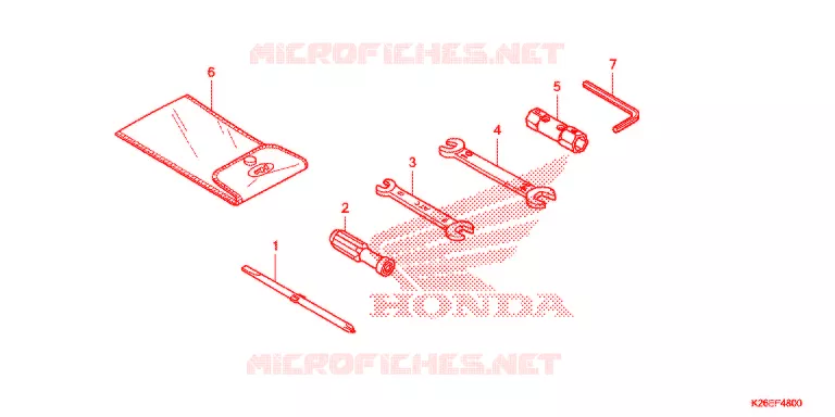 UTENSILI/SCATOLA BATTERIA Honda MOTO 125 MSX 2018  MSX125AJ