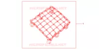 RETE P/OGGETTI(NERO) per Honda CBF 125 2010
