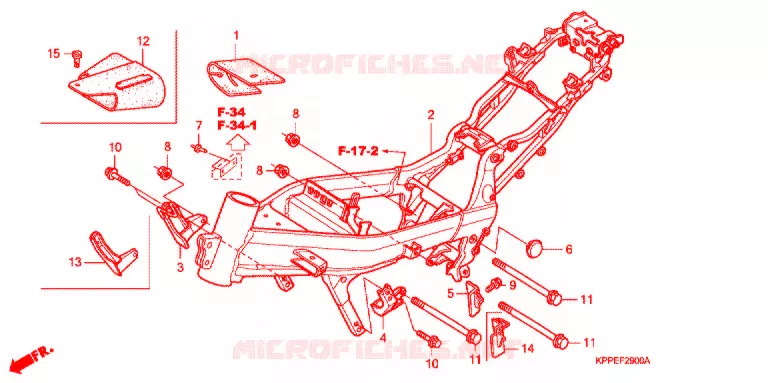 CORPO TELAIO Honda MOTO 125 CBR 2007  CBR125RW7