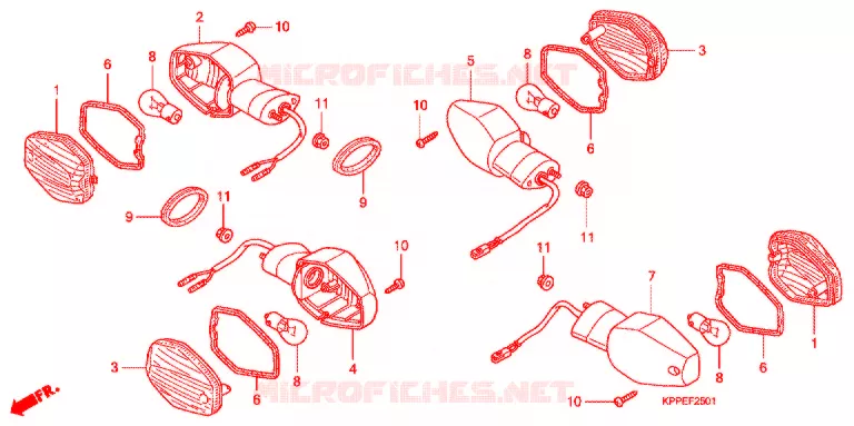 FRECCIA  Honda MOTO 125 CBR 2007  CBR125RW7