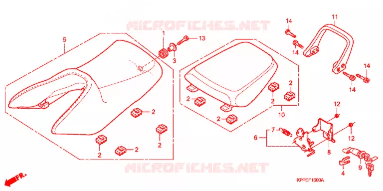 SEDILE SINGOLO(2) Honda MOTO 125 CBR 2007  CBR125RW7