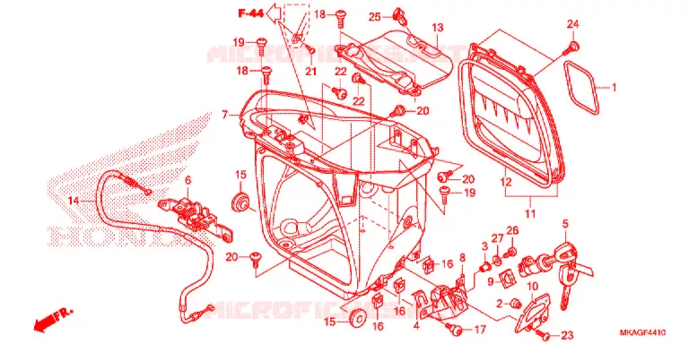 SEDILE/SCATOLA BAGAGLI Honda MOTO 750 NC 2018  NC750SAJ
