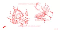 COPERTINA GENERATORE C.A. per Honda NC 750 S ABS 35KW, ROUGE 2019