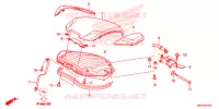 COPERTURA BAULE per Honda NC 750 S ABS 35KW, ROUGE 2019