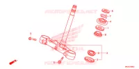 GAMBA STERZO/PONTE SOPRA per Honda NC 750 S ABS 35KW, ROUGE 2019