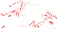 GRADINO/PEDALE per Honda NC 750 S ABS 35KW, ROUGE 2019