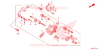 CALIBRO FRENO PARCHEGGIO per Honda NC 750 S ABS 35KW, RED 2018