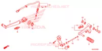 GRADINO/PEDALE per Honda NC 750 S ABS 35KW, RED 2018