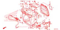 SEDILE/SCATOLA BAGAGLI per Honda NC 750 S ABS 35KW, RED 2018