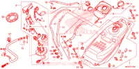 SERBATOIO COMBUSTIBILE/POMPA COMBUSTIBILE per Honda NC 750 S ABS 35KW, RED 2018
