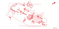 CALIBRO FRENO PARCHEGGIO per Honda NC 750 S DCT, RED 2018