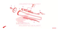 CATENA CAMMA/TENSIONE per Honda NC 750 S DCT, RED 2018