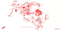 CILINDRO MAESTRO FRENO/MODULATORE ABS per Honda NC 750 S DCT, RED 2018