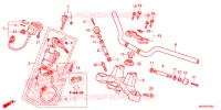 CONDOTTO MANIGLIA/PONTE SOPRA/ GAMBA STERZO per Honda NC 750 S DCT, RED 2018