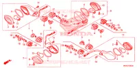 FRECCIA LAMPEGGIATORE per Honda NC 750 S DCT, RED 2018