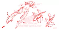 SEDILE/RIPARO SEDILE per Honda NC 750 S DCT, RED 2018