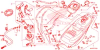 SERBATOIO COMBUSTIBILE/POMPA COMBUSTIBILE per Honda NC 750 S DCT, RED 2018