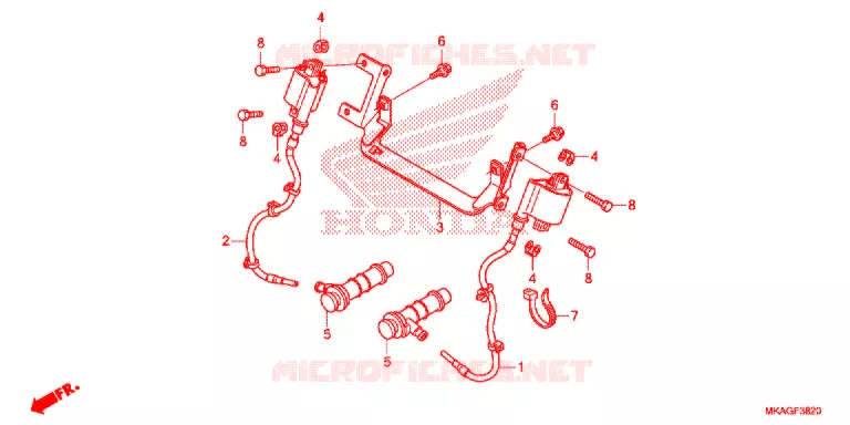 BARDATURA SERVO/RINCULO IGNIZIONE Honda MOTO 750 NC 2018  NC750SDJ