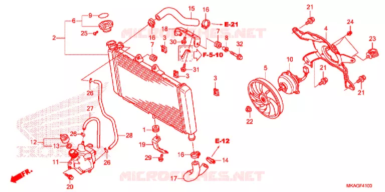 RADIATORE Honda MOTO 750 NC 2018  NC750SDJ