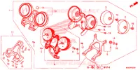 INDICATORE COMBINAZIONE per Honda CB 1100 RS GRAY 2018