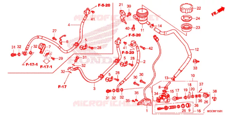 POMPA FRENO POSTERIORE Honda MOTO 1100 CB 2019  CB1100NAJ