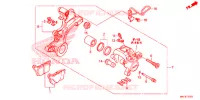CALIBRO FRENO POSTERIORE per Honda CBR 1000 ABS RED 2018