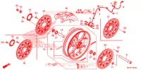 RUOTA ANTERIORE per Honda CBR 1000 ABS RED 2018