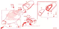 SEDILE SINGOLO(2) per Honda CBR 1000 ABS RED 2018