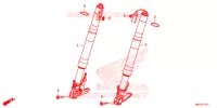 FORCELLA ANTERIORE (CBR1000S1/S2) per Honda CBR 1000 RR SP 2019