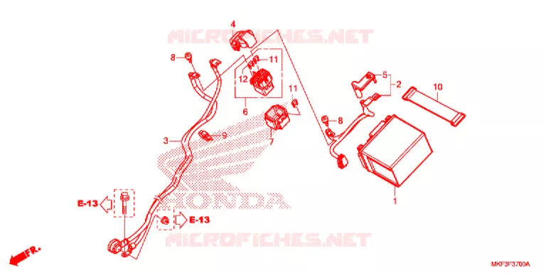 UTENSILI/SCATOLA BATTERIA Honda MOTO 1000 CBR 2019  CBR1000S1J