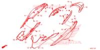 CARENE POSTERIORE (NSS125ADK) per Honda FORZA 125 TOP BOX 2018