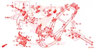 CORPO TELAIO (NSS125ADK) per Honda FORZA 125 TOP BOX 2018