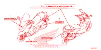 EMBLEMA/STRISCIA (NSS125ADK) per Honda FORZA 125 TOP BOX 2018