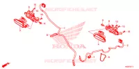 FRECCIA ANTERIORE (NSS125ADK) per Honda FORZA 125 TOP BOX 2018
