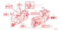 ETICHETTA CAUZIONE (NSS125ADK) per Honda FORZA 125 E 2019