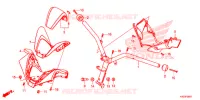 MANUBRIO   COPERTURA MANIGLIA (NSS125ADK) per Honda FORZA 125 E 2019