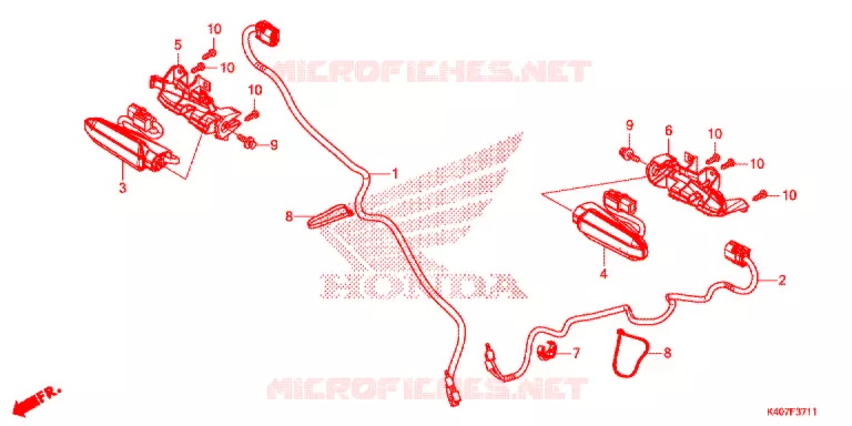 FRECCIA ANTERIORE (NSS125ADK) Honda SCOOTER 125 FORZA 2019  NSS125ADK