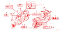 ETICHETTA CAUZIONE (NSS125ADK) per Honda FORZA 125 2020