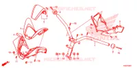 MANUBRIO   COPERTURA MANIGLIA (NSS125ADK) per Honda FORZA 125 2020