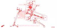 MAESTRO FRENO POSTERIORE CILINDRO per Honda SH 300 I ABS STANDARD 2018