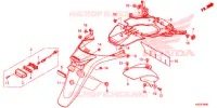PARAFANGO POSTERIORE per Honda SH 300 I ABS STANDARD 2018