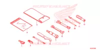 UTENSILI/SCATOLA BATTERIA per Honda SH 300 I ABS STANDARD 2018