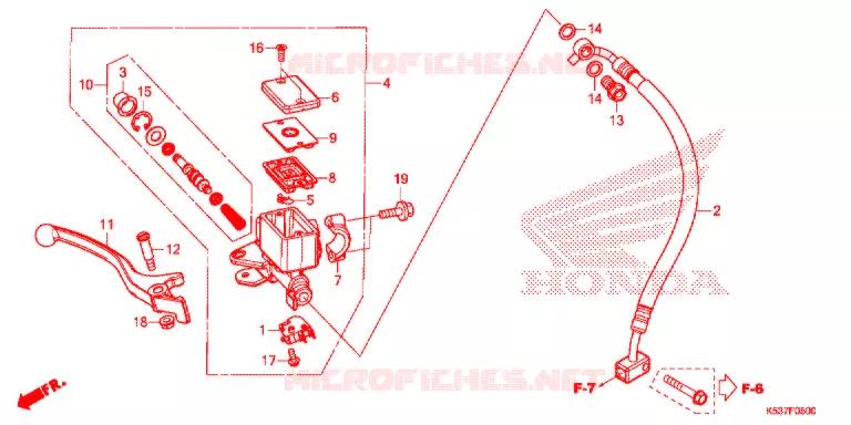 POMPA FRENO ANTERIORE Honda SCOOTER 300 SH 2018  SH300AJ