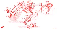 CARENE POSTERIORE / PORTAPACCHI per Honda SH 300 I ABS STANDARD 2018