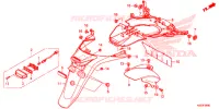 PARAFANGO POSTERIORE per Honda SH 300 I ABS STANDARD 2018