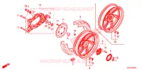 RUOTA POSTERIORE/BRACCIO OSCILLANTE per Honda SH 300 I ABS STANDARD 2018