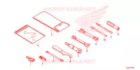 UTENSILI/SCATOLA BATTERIA per Honda SH 300 I ABS STANDARD 2018