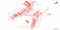 LUCE CODA/LUCE TARGA per Honda AFRICA TWIN 1000 DCT ROJO 2018