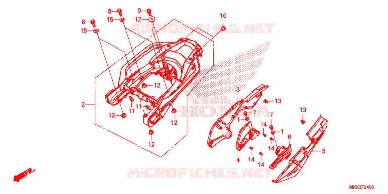 COPERTURA LATO (CRF1000A/AL/D/DL) Honda MOTO 1000 AFRICA-TWIN 2018  CRF1000DJ